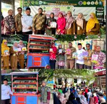 Ketua TP PKK Kabupaten Siak Resmikan “Si GoBa”, Gerobak Baca Inovatif SD Alam Sahabat Quran di Momen Bulan Bahasa