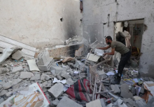 Serangan Israel di Gaza/ AFP