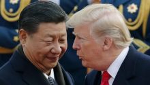 Donald Trump dan Presiden Tiongkok Xi Jinping