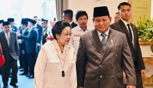 Presiden RI Prabowo Subianto dan Ketum PDIP. Sumber: MI