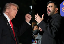 Presiden AS Donald Trump, kandidat walikota New York City Zohran Mamdani/ AFP