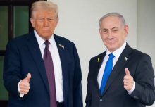Presiden AS Donald Trump dan Perdana Menteri Israel Benjamin Netanyahu/ AFP