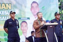 Gubri Abdul Wahid di pelantikan pengurus DPW Generasi Muda Pujakesuma Riau