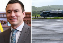 Rakyat Ekuador menolak pangkalan militer asing. Ini merupakan kemunduran bagi Presiden Noboa (dalam gambar) dan bagi AS/ net