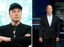 Elon Musk dan Jeff Bezos/ AFP