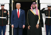 Putra Mahkota Arab Saudi, Mohammed bin Salman (kanan) Presiden AS Donald Trump (kiri)/ AFP