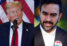 Donald Trump dan Zohran Mamdani/ AFP