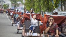 Penampakan becak listrik. Sumber: CNN Indonesia