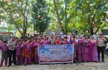 Edukasi Keselamatan di Sekolah: Polsek Siak Sosialisasikan Operasi Zebra LK 2025 di SMPN 1 Siak