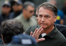 Mantan presiden Brasil Jair Bolsonaro/ AFP