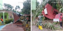 Dihajar Angin Kencang dan Hujan Lima Rumah Warga Rupat Utara Ambruk