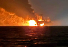 Kebakaran kapal Turki/ X