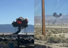 Kecelakaan pesawat di San Bernardino/ X-@Breaking911