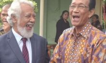 Perdana Menteri (PM) Timor Leste Xanana Gusmao melakukan kunjungan ke Kompleks Kepatihan, Kota Yogyakarta. Sumber: kumparan.com