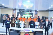 Enam Pelaku Jaringan Narkoba Ditangkap Tim Gabungan Satnarkoba dan BC Bengkalis