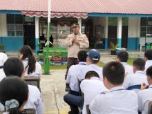 Polsek Tualang Edukasi Ratusan Pelajar SMPS YPPI Perawang tentang Bahaya Narkoba hingga Tertib Berlalu Lintas