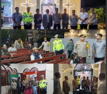 Malam Tahun Baru, Kapolres Siak Pantau Ibadah di Gereja HKBP dan GPDI