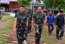 Tinjau Lokasi KDKMP Desa Wonosari, Pesan Tegas Danrem 031/WB kepada Prajurit TNI AD