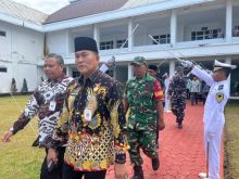 Komandan Pos TNI AL Bengkalis Hadir Pada Pelantikan Taruna Kemaritiman