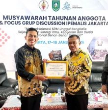 Wakil Bupati Bengkalis Hadiri FGD Peningkatan SDM Ditaja IPEMALIS Jakarta