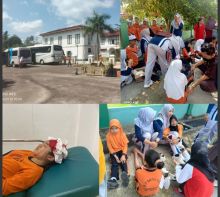 Lantai Dua Bangunan Tangsi Belanda di Siak Runtuh, Sejumlah Siswa Studi Tour Alami Luka-luka