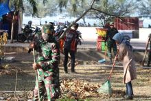 Kodim 0303/Bengkalis Gelar Zero Waste di Taman Andam Dewi