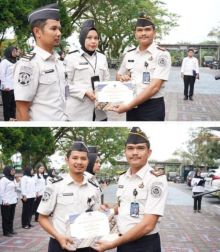 Pemberian Penghargaan Pegawai Bertuah Warnai Pelaksanaan Apel Pagi Di Rutan Kelas I Pekanbaru