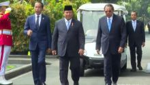 Presiden ke-6 Susilo Bambang Yudhoyono, Presiden ke-7 Joko Widodo, dan Presiden Prabowo Subianto. Sumber: tempo.co