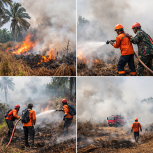 Cuaca Panas Picu Karhutla di Mempura, 2,5 Hektare Lahan Terbakar dalam Sepekan