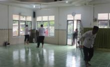 Sambut Ramadhan, Jajaran Lapas Bengkalis Gelar Baksos Bersihkan Masjid Nurus'saadah